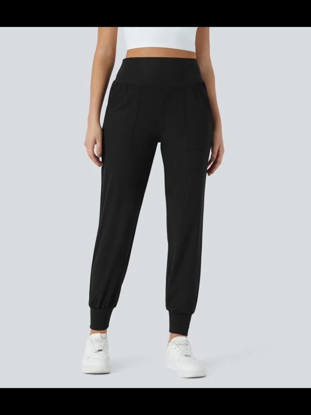 Halara High Waisted Plain Side Pocket Casual Joggers - Picture 3 of 7